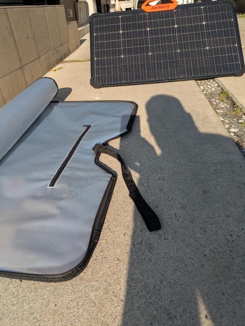 ほぼ未使用JackerySolarSage80両面発電ソーラーパネルIP68防水