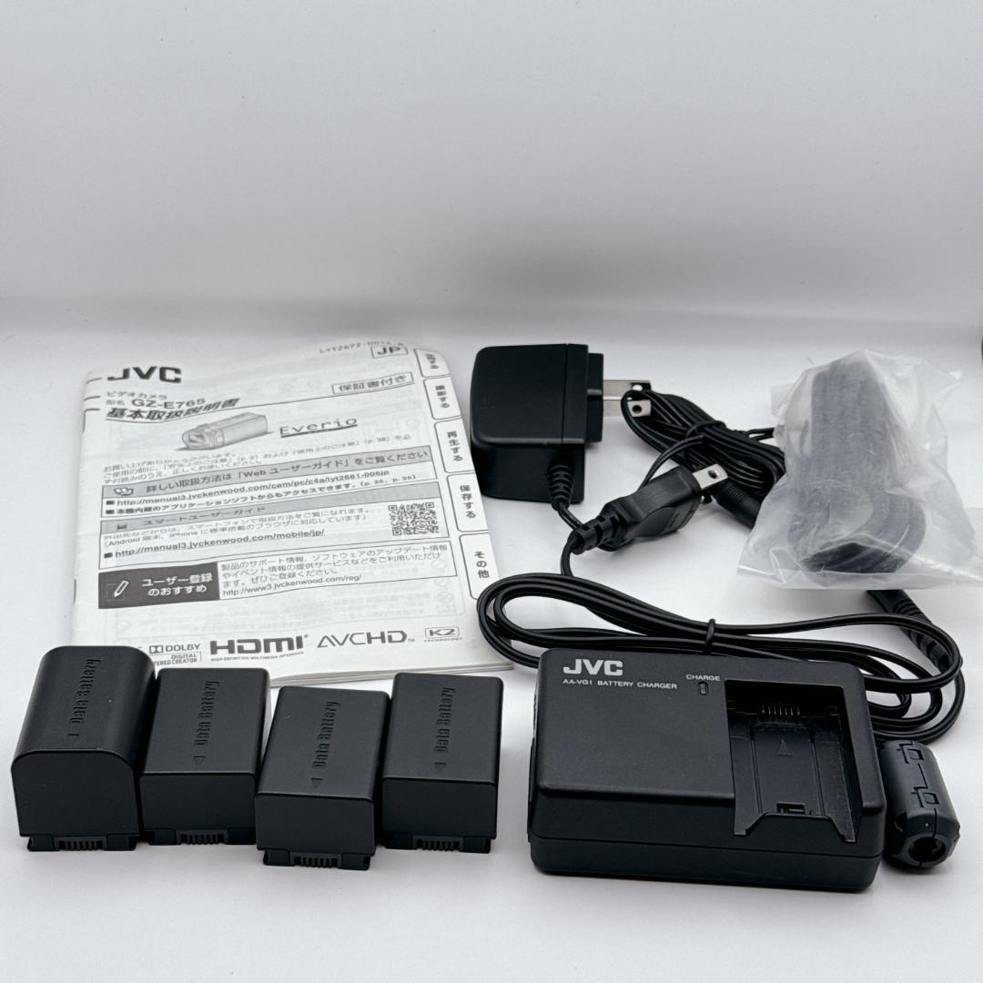 【美品】JVC Everio フルHD GZ-E765-T 付属品多数