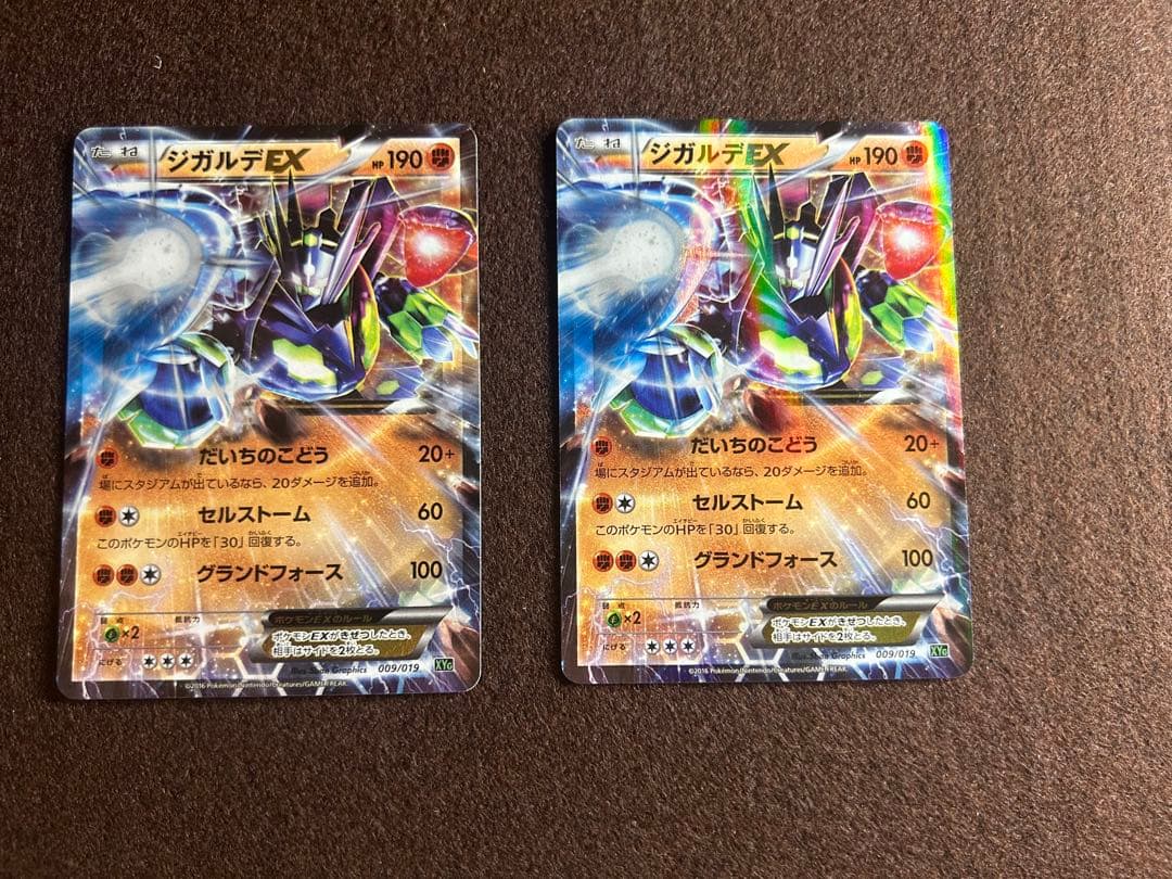【極美品】ジガルデEX 2枚セット（XYg 009/019）2016年限定