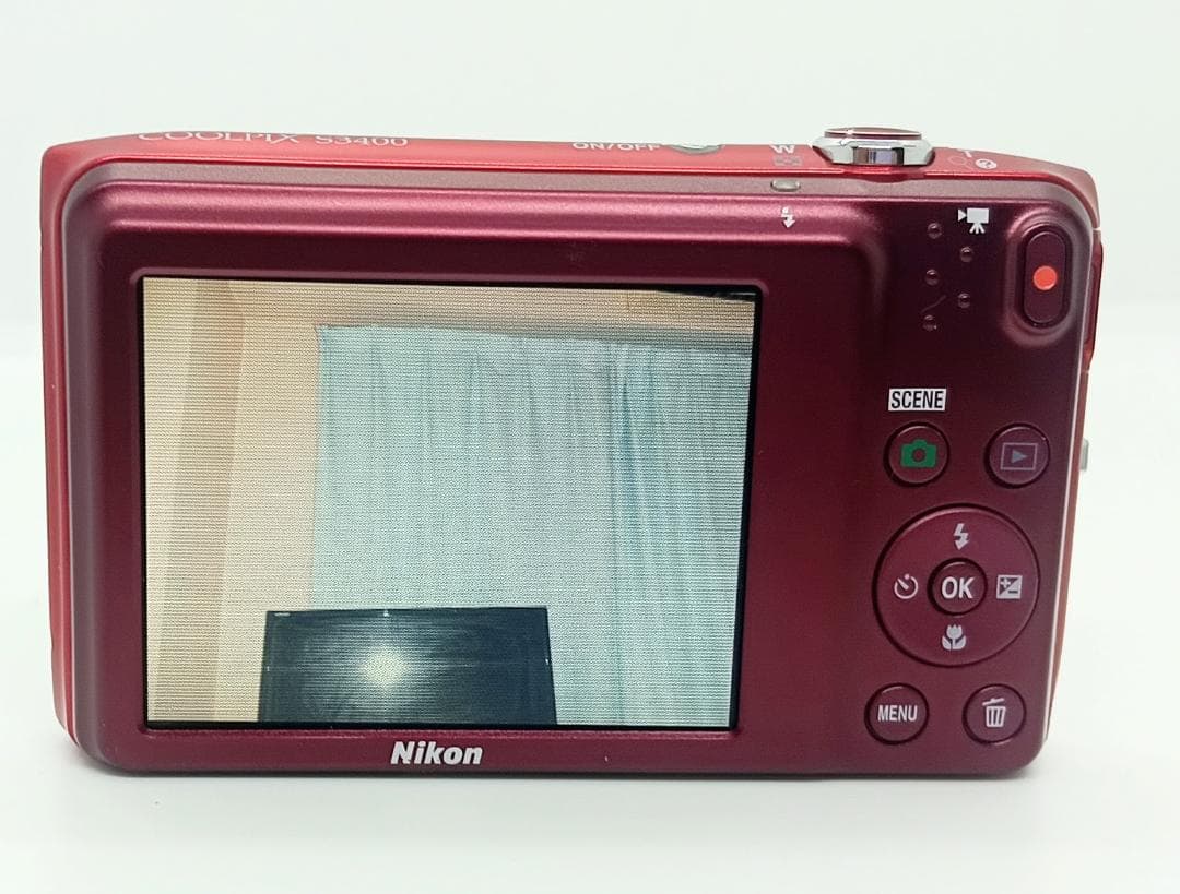 デジタルカメラ Nikon COOLPIX S3400 Red 20.1MP 7x Zoom