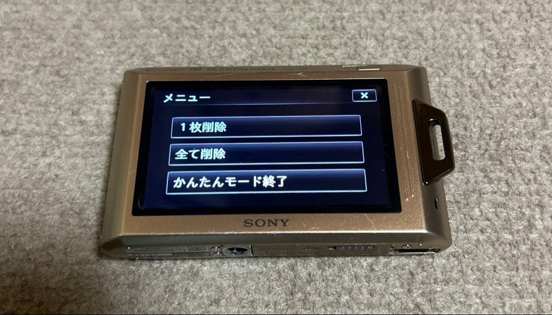 デジカメ　ソニー Cyber shot DSC-TX1ゴールド防水 メモリー付き