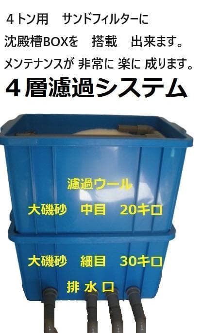 60Hz用　サンドフィルター タワータイプ 　 浮遊物キャッチャー　ポンプ付き