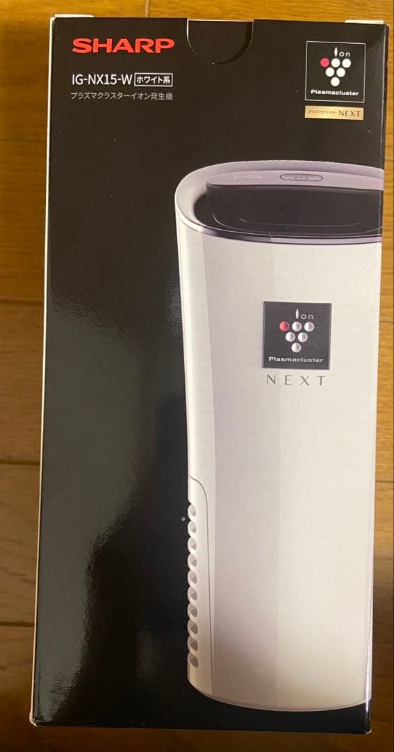 SHARP空気清浄機IG-NX15-Wホワイト系 プラズマクラスターイオン発生機