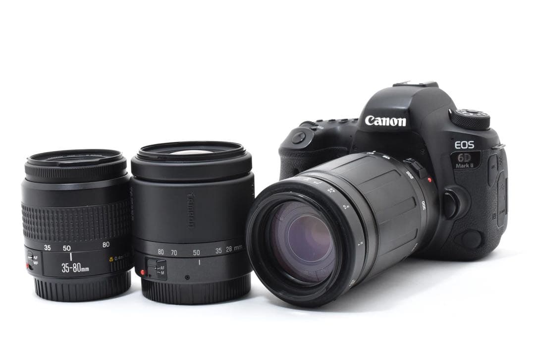Canon EOS 6D Mark II標準&望遠&単焦点トリプルレンズセット