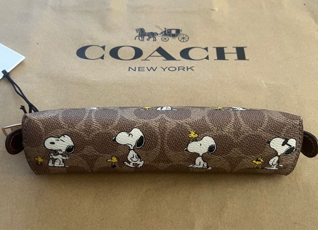 【新品未使用】COACH x PEANUTS スヌーピー コラボペンケース