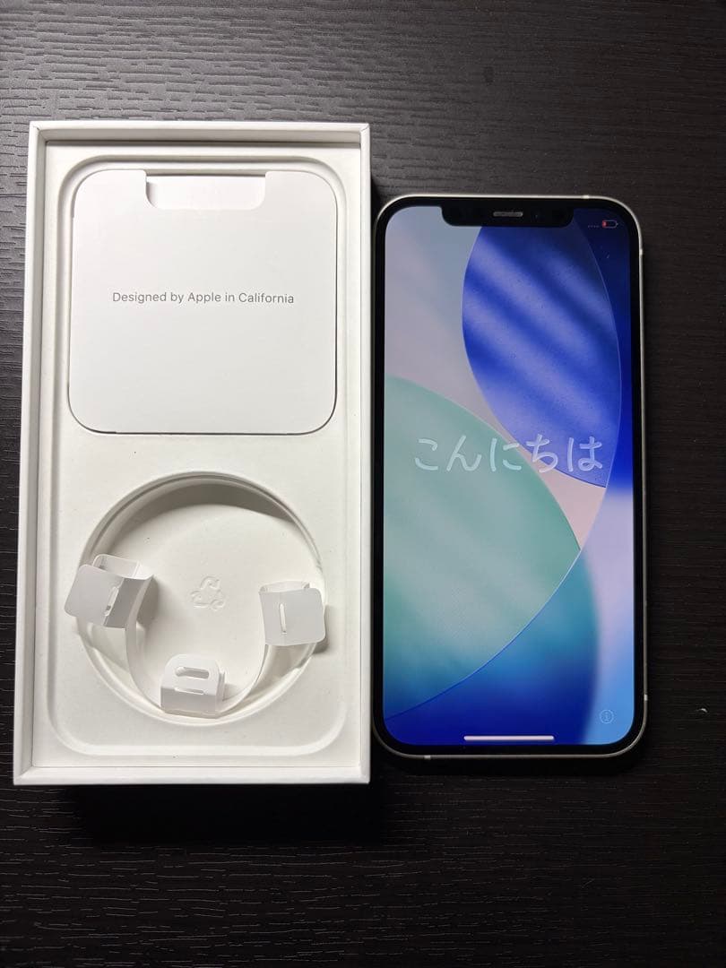 【美品】Apple iPhone 12 ホワイト 本体 128G SIMフリー