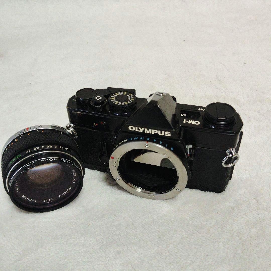 【美品】OLYMPUS OM-1 F.ZUIKO50mmf1.8露出OKケース付