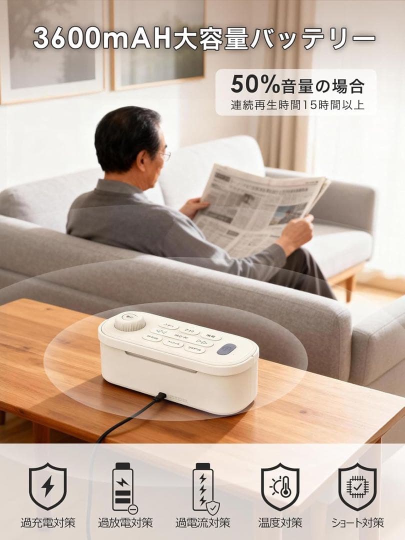 【新品】 テレビスピーカー 手元スピーカー ゼロ遅延 ワイヤレス 取手付き