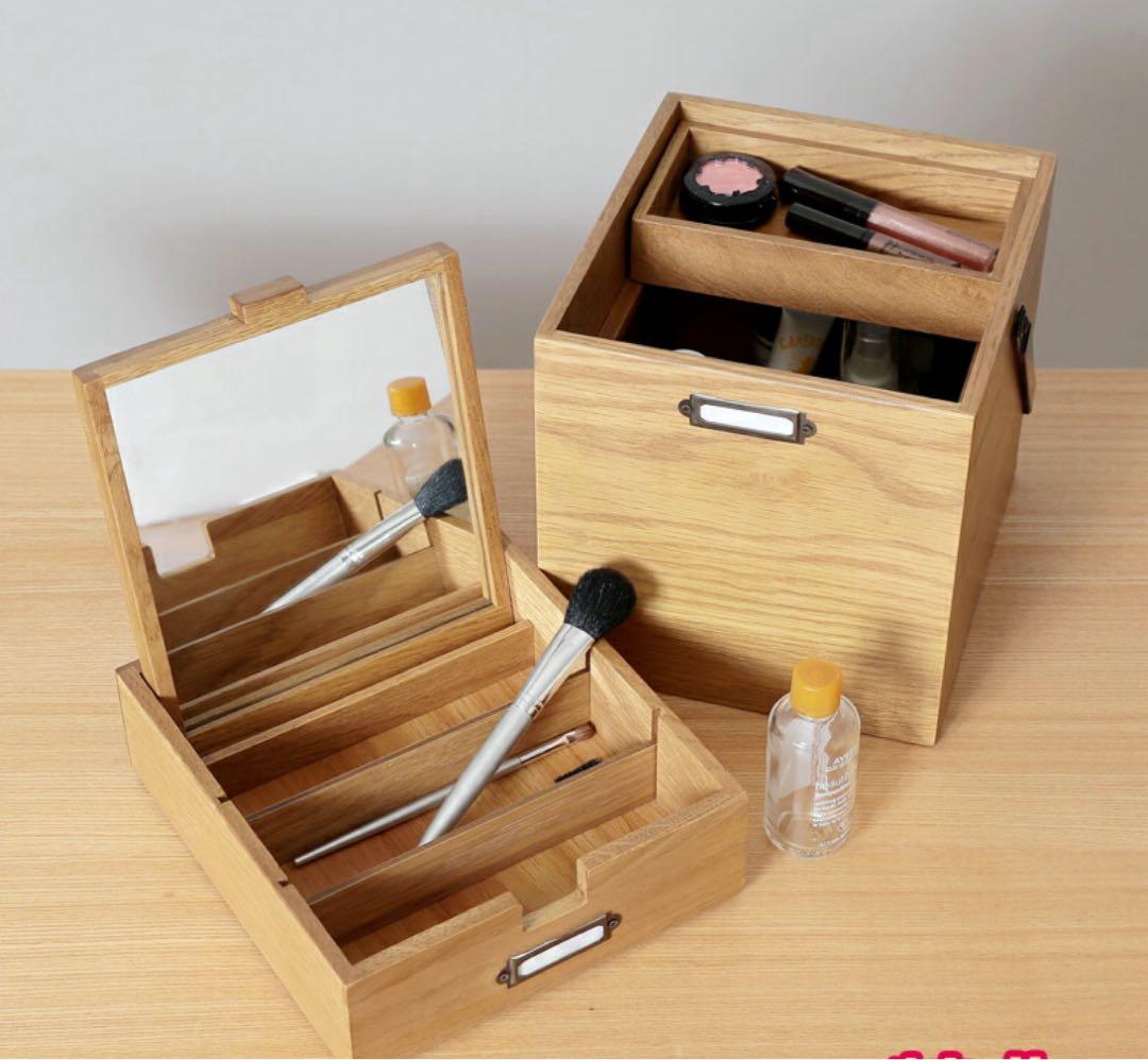 （新品・未使用）木の化粧ボックス