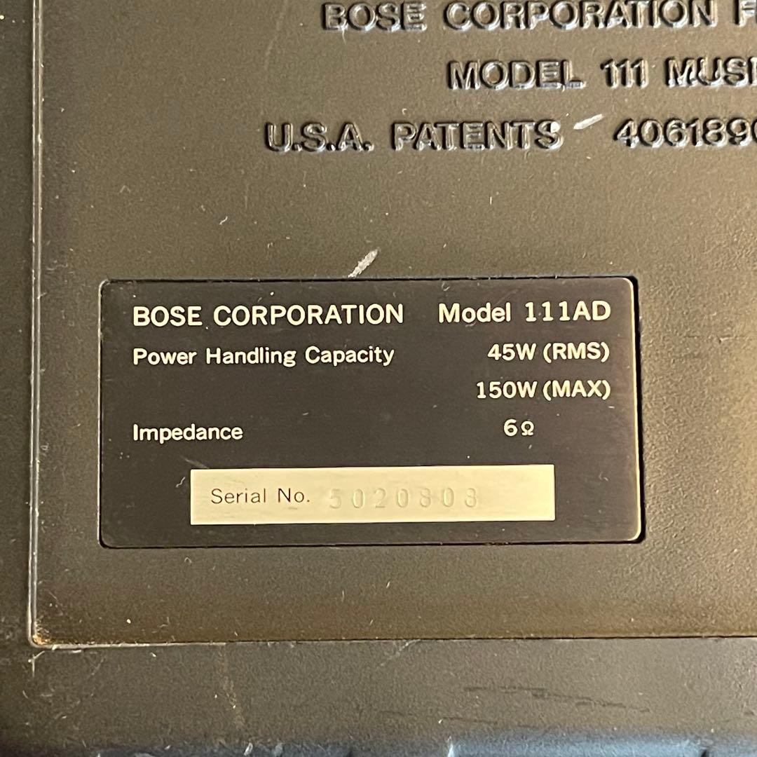 ★BOSE 111AD ボーズ フルレンジスピーカー 送料込