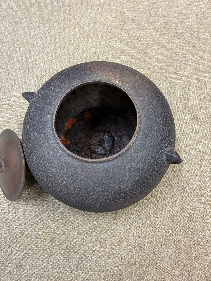 鋳鉄製 電気式 茶釜 取っ手付き
