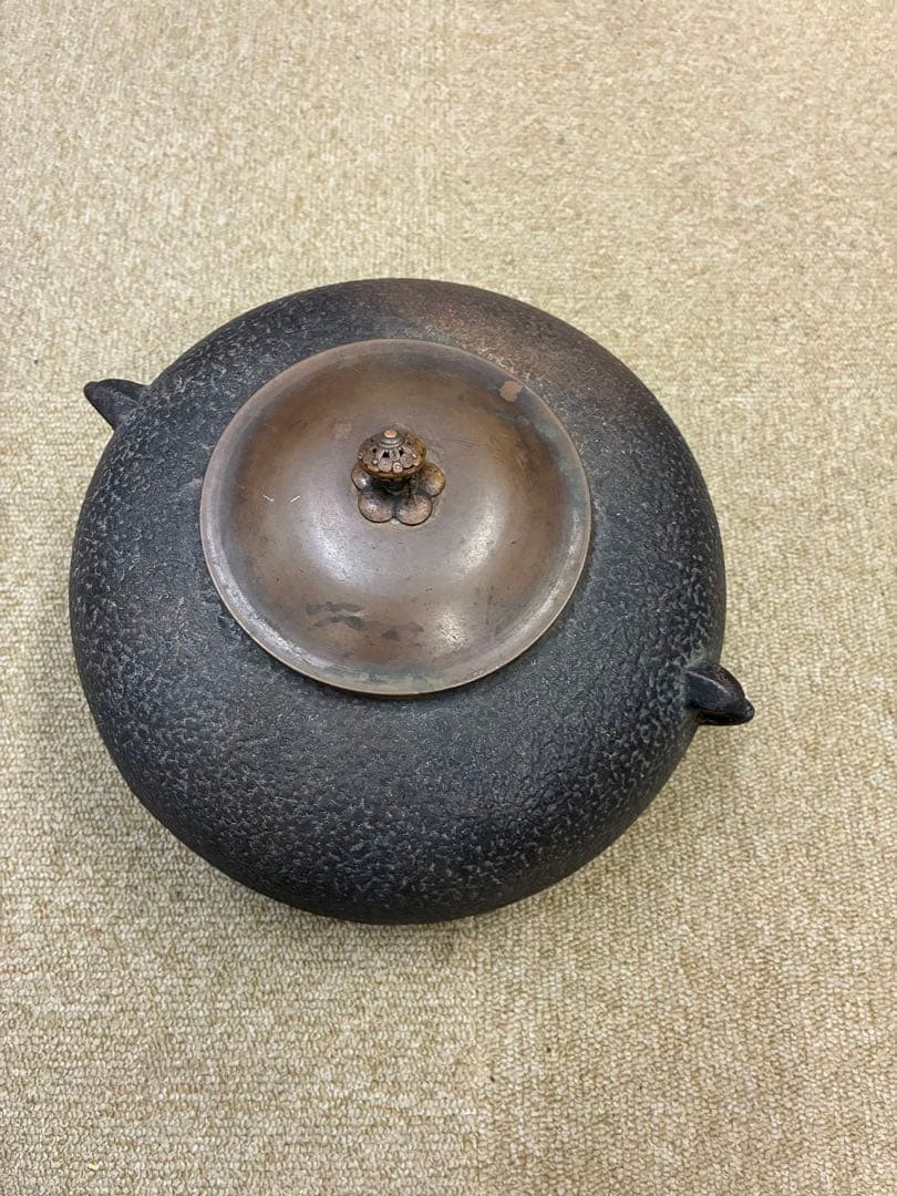 鋳鉄製 電気式 茶釜 取っ手付き