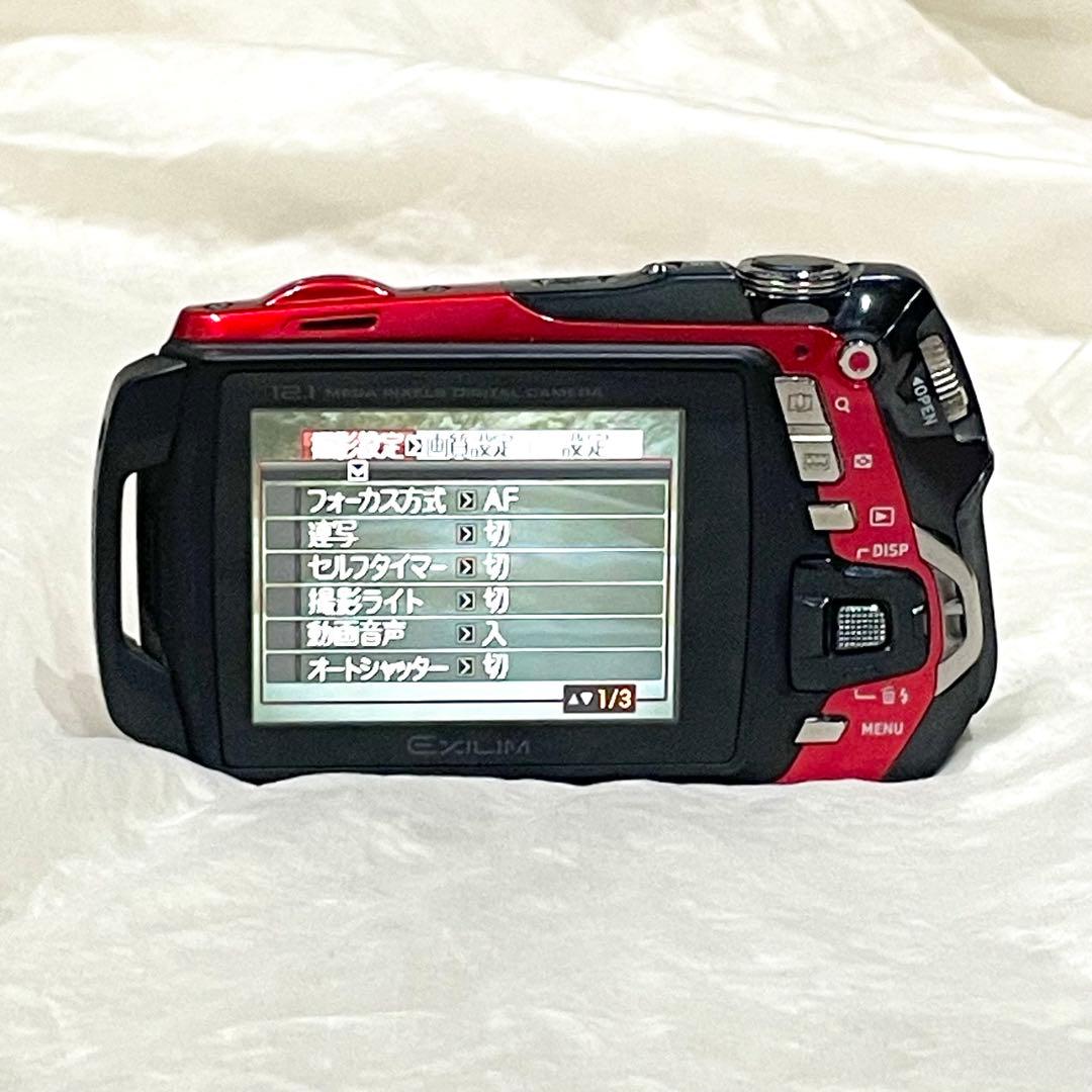 極美品 CASIO G EX-G1 レッド 防水 耐衝撃 デジカメ アウトドア