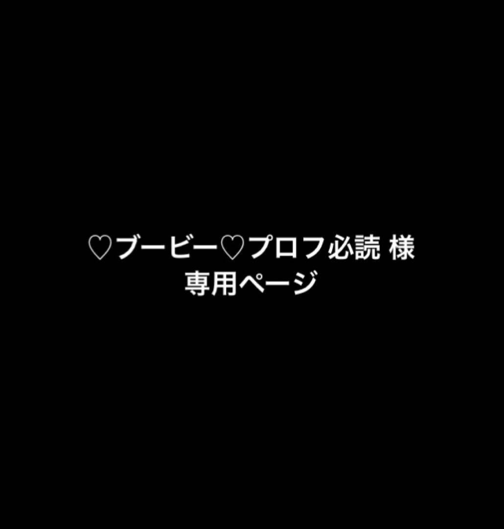 ♡ブービー♡プロフ必読ページ