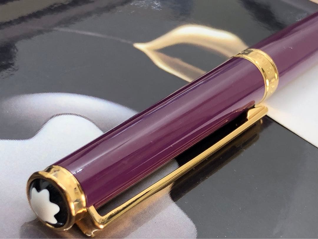非常にレアなパープル軸※未使用品！稀少軸色！オブリュージュ15280★モンブラン