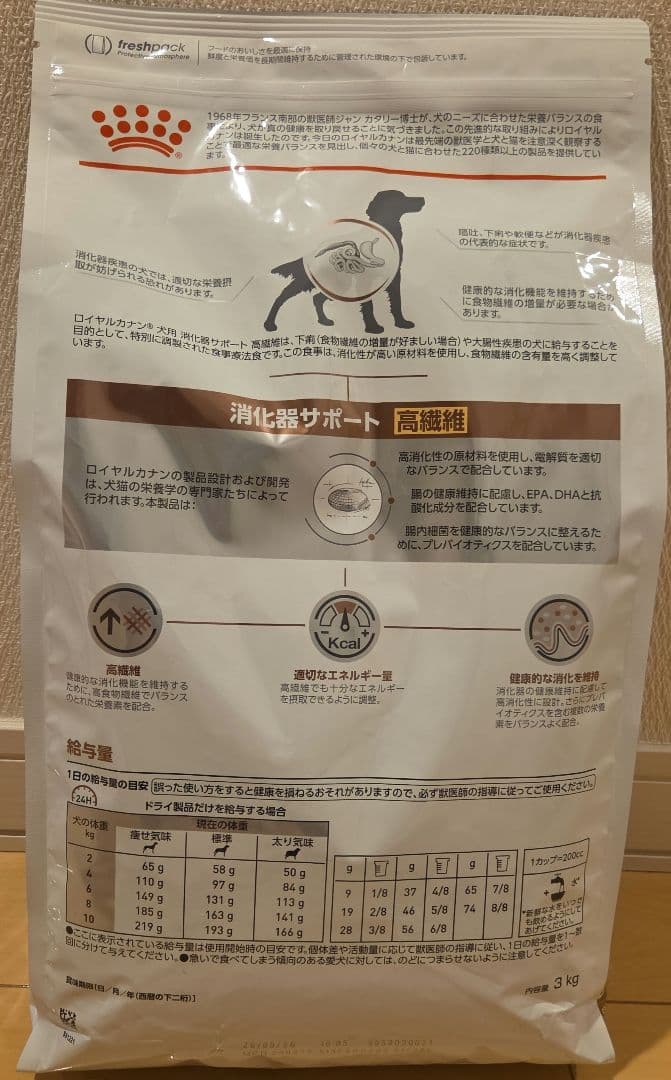  CANIN 消化器サポート 高繊維 3kg