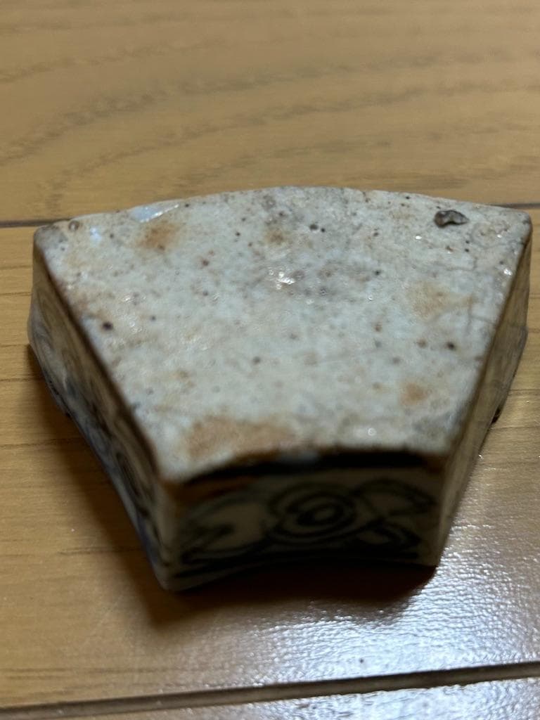 染付筆筒　墨池　書道道具