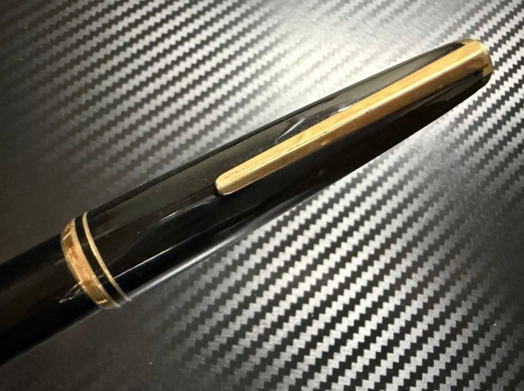 美品 吸入式 モンブラン No.221 ブラック F 細字 万年筆