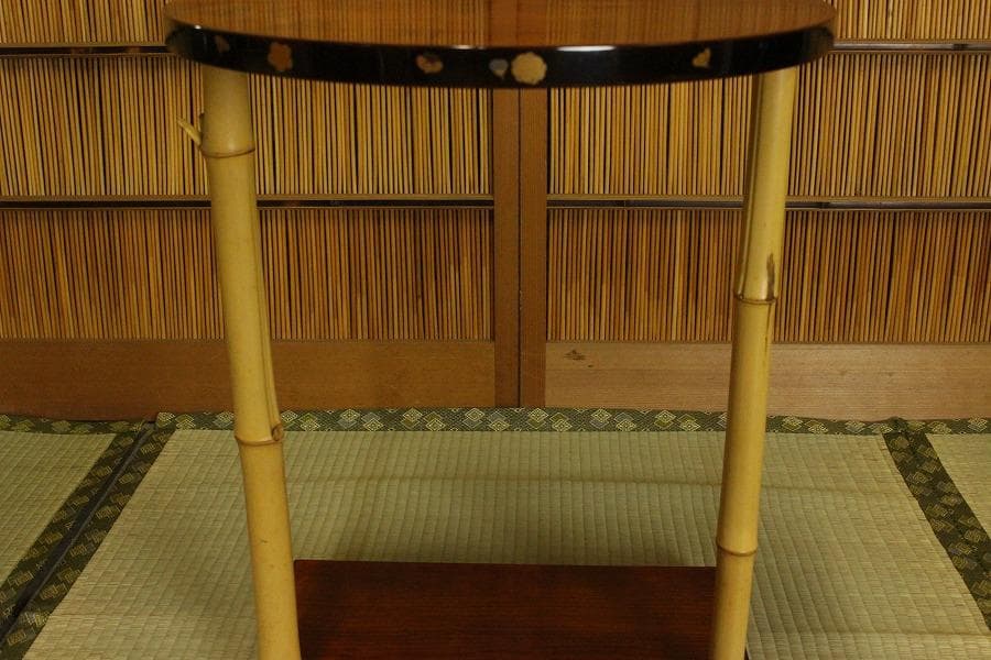 茶道具 三友棚 平安浄白 木箱付(A479)