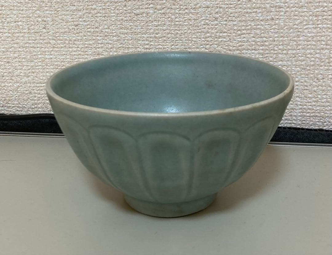 龍泉窯青磁　連弁紋茶碗　天龍寺青磁七官青磁