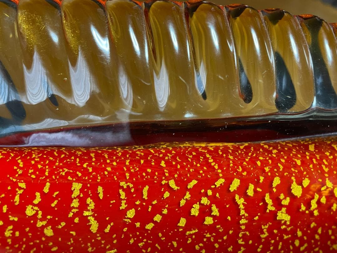 ムラーノガラス　ベネチアンガラス　ヴェネチアンガラス　アロワナ　魚置物