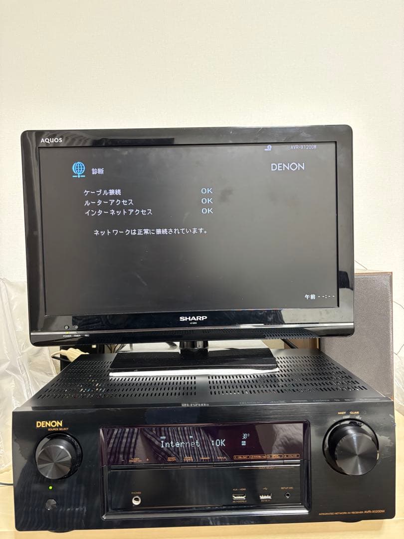 実働品デノンAVR-X1200W 7.2chDolbyAtmos/DTS:X対応
