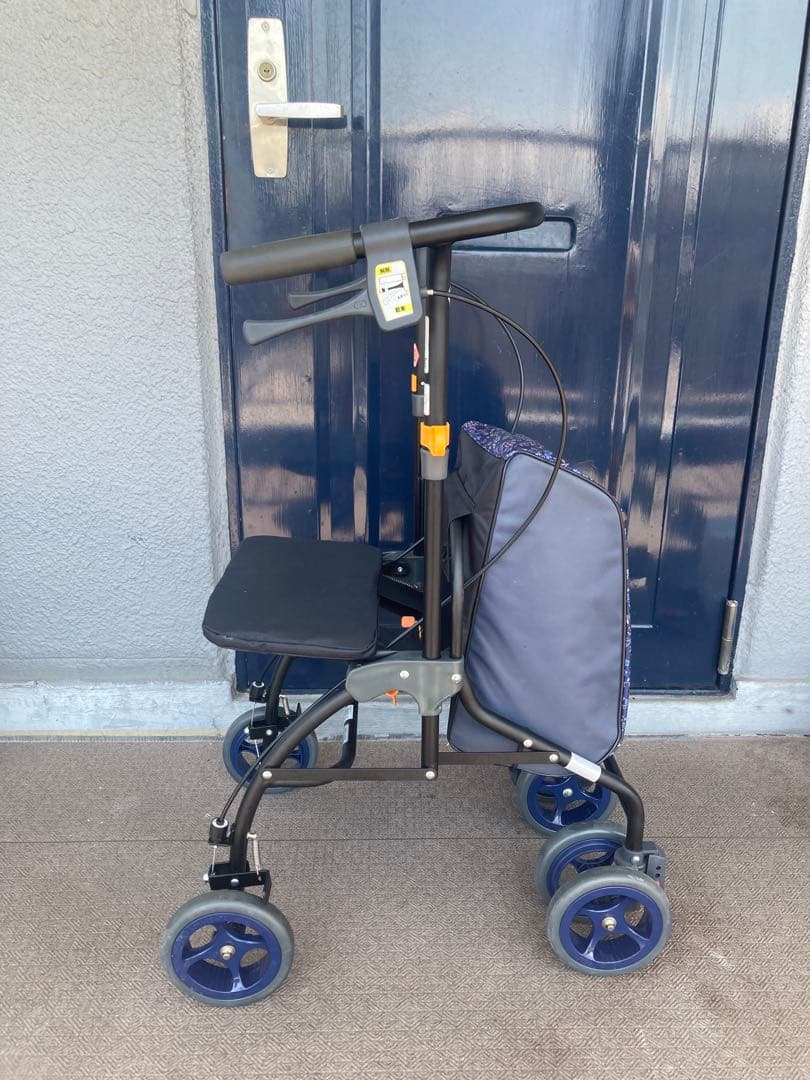 （良品）座れる シルバーカー カート 動作確認済 買い物 歩行器 手押し車 ②