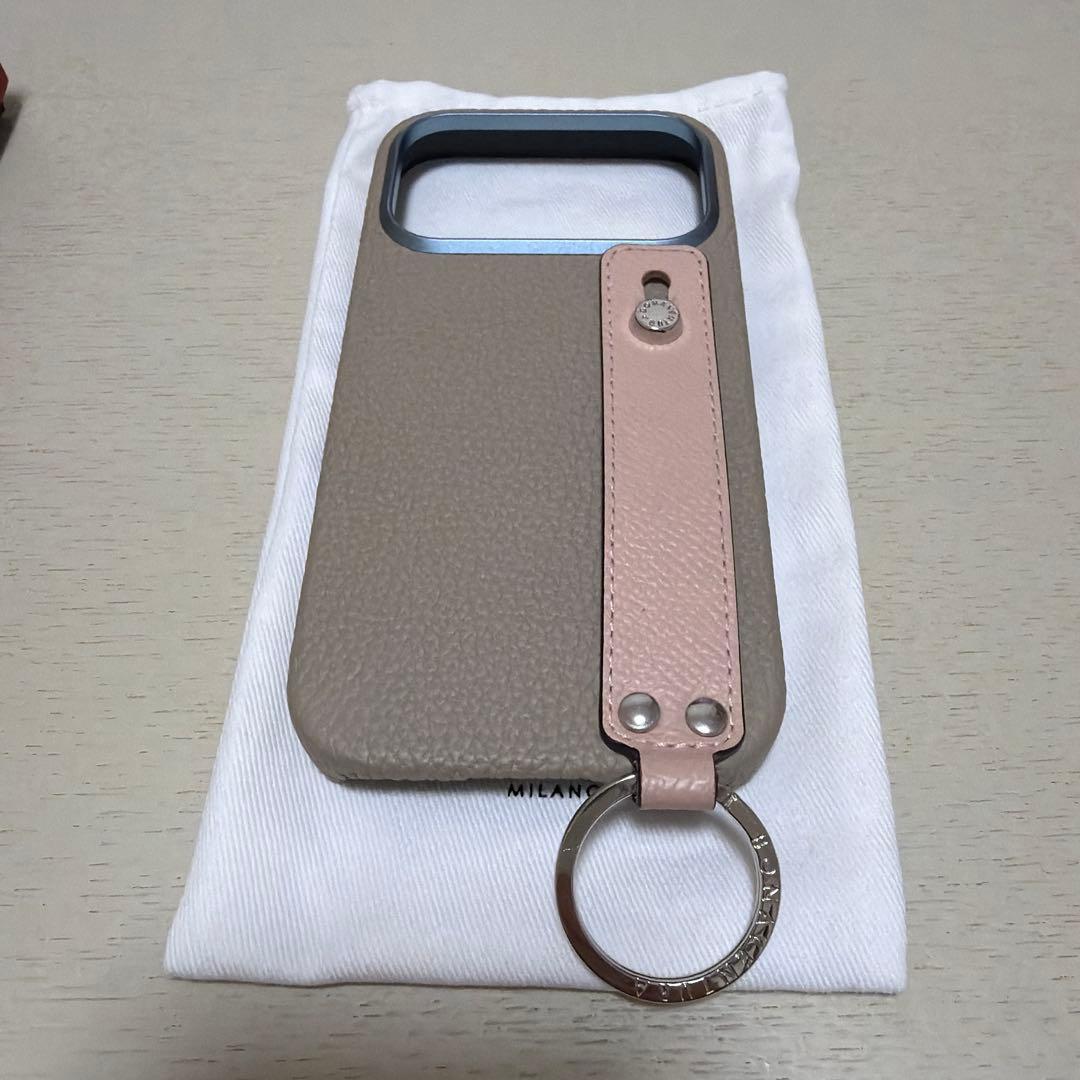 BONAVENTURA iPhone17pro グレージュ×シェル 箱付き